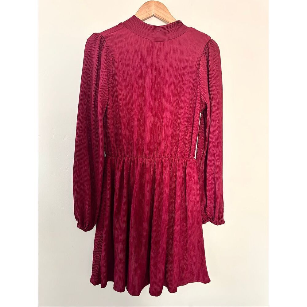 Floret Studios Tie Neck Ribbed Long Sleeve Dress Size Medium
